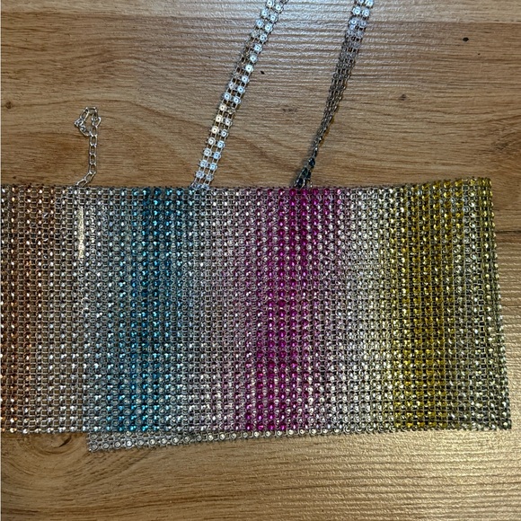 Dolls Kill Multicolor Rhinestone Top - Picture 3 of 5